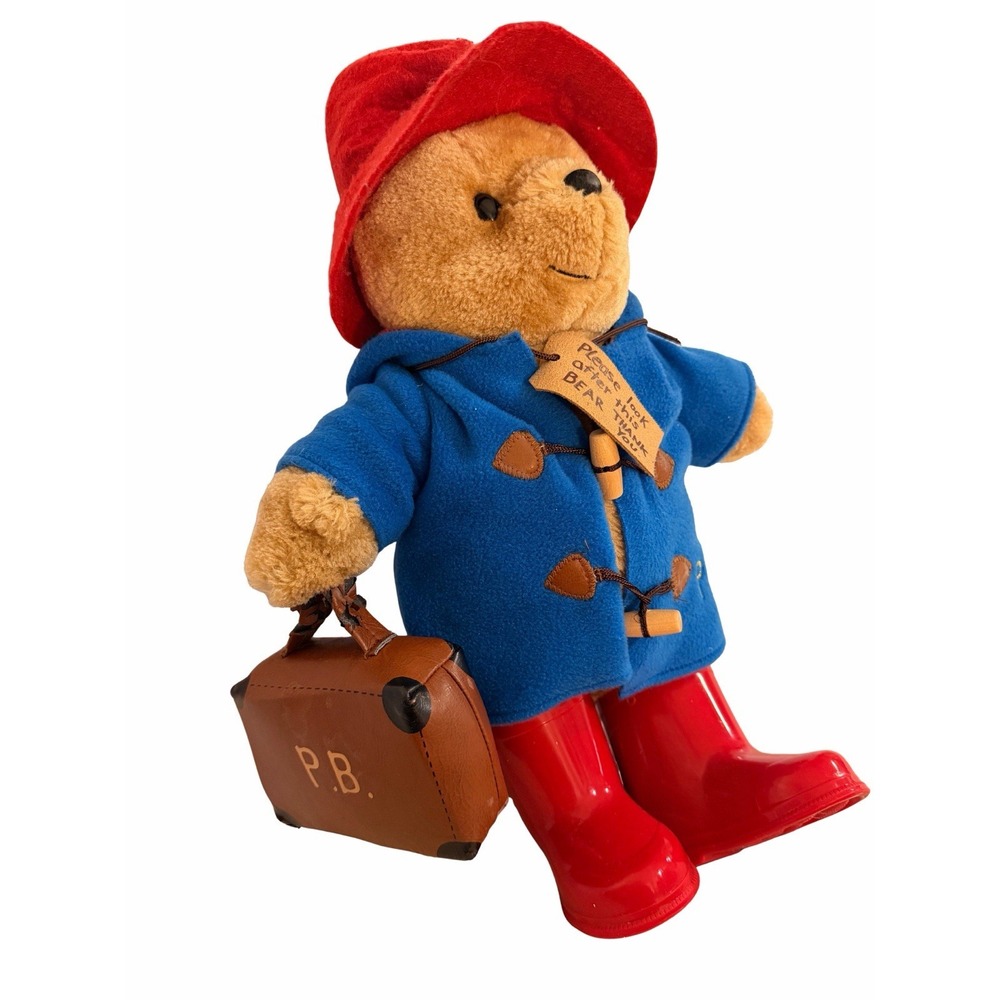 Large Classic Paddington Bear with Boots and Suitcase Soft Toy Official